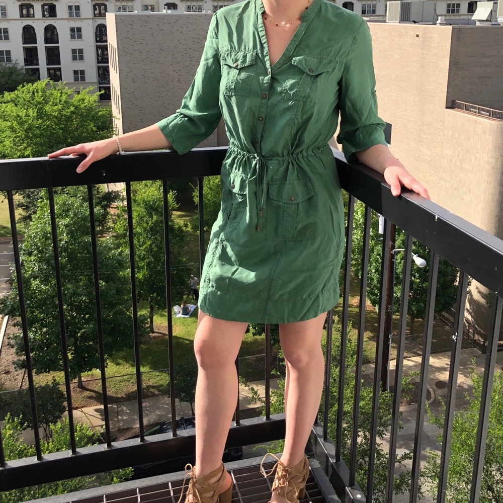 MICHAEL Michael Kors | Green Silk Dress